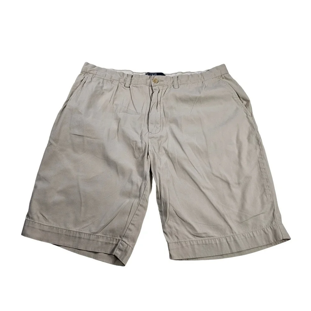 Polo ralph lauren size 38 khaki beige golf shorts casual men's side pockets